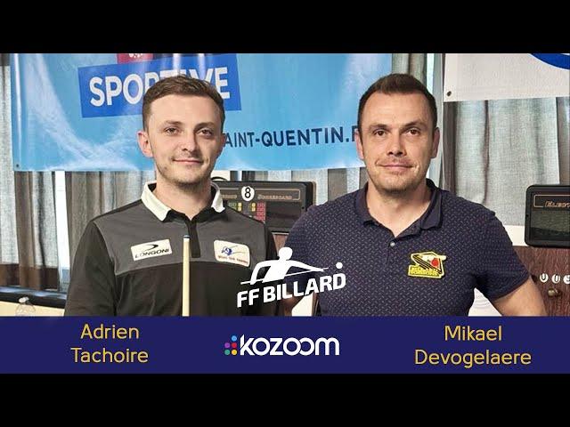 3-CUSHION French Grand Prix - FINAL - Mikael DEVOGELAERE vs Gwendal MARECHAL