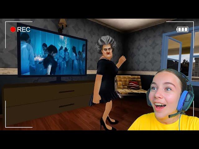 МИСС ТИ стала УЭНСДЕЙ Злая Учительница Scary Teacher 3D