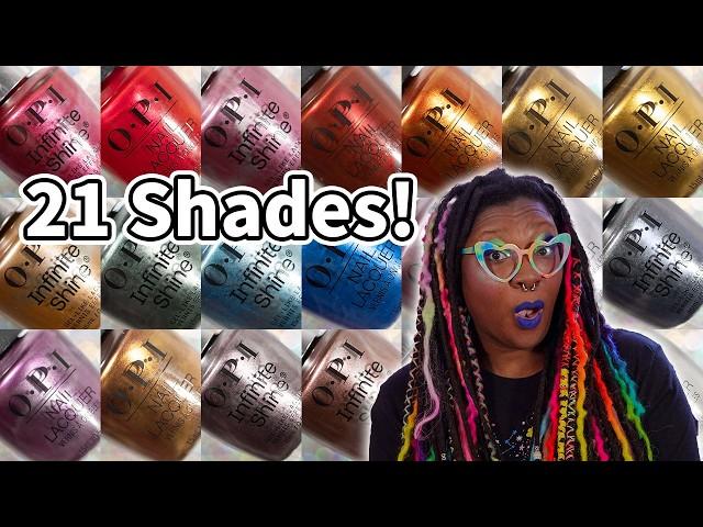 OPI Metallic Mega Mix & Infinite Shine Exclusives Fall 2024 Swatches & Review