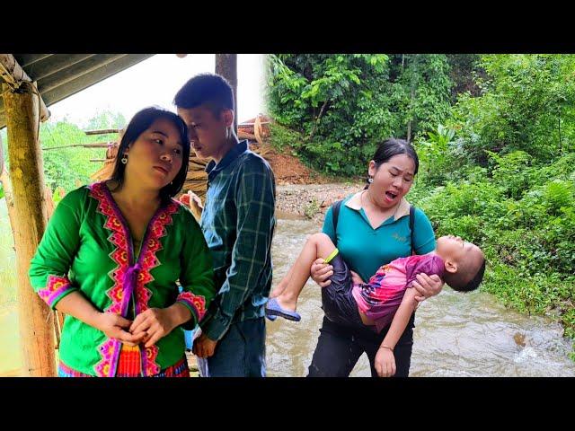 The Journey of Vang Thi Hoa | Save baby Dung who fell down the stream bank