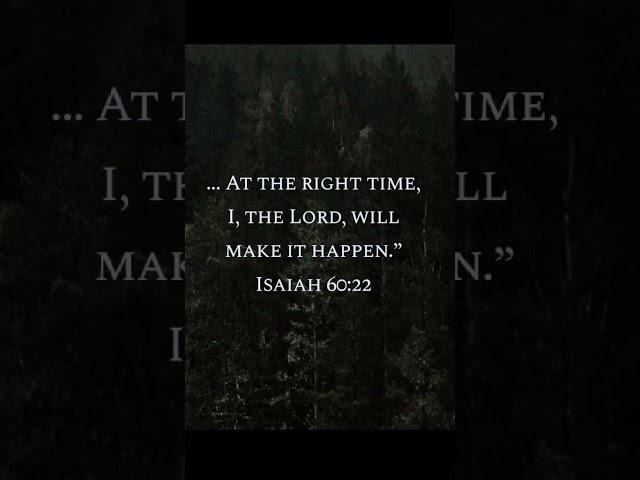 His timing! #short #christianity #bibleverse