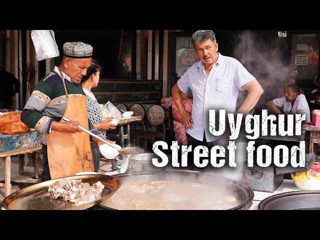 MUSLIM street food market in rural Kashgar, Xinjiang - deep tour in Islamic China | S2, EP41