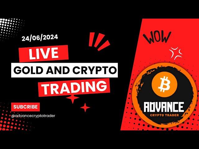 Live Gold And Crypto Trading | 22 June (xauusd) Gold