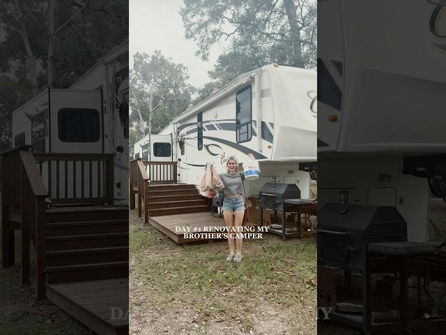 I cant wait to see the finished result  #campergirl #rvlife #renovation #project #5thwheel #camper