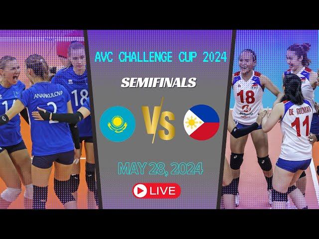 PHILIPPINES vs KAZAKHSTAN Semis Match | AVC Challenge Cup 2024