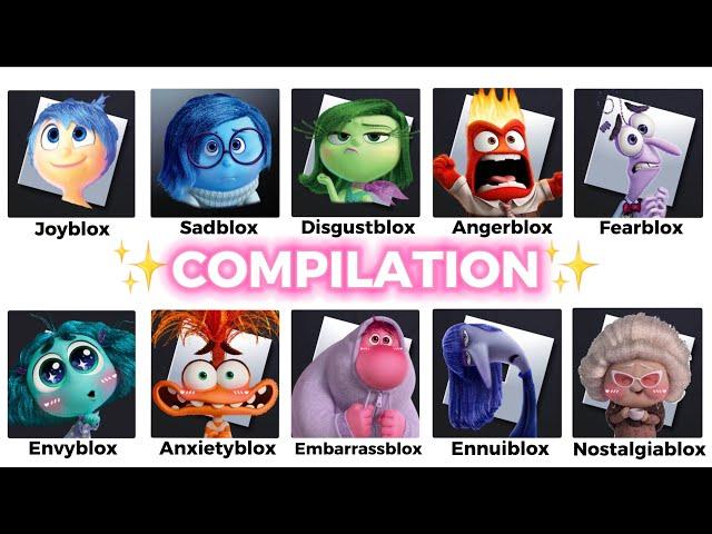 If INSIDE OUT Characters Owned ROBLOX- *COMPILATION*