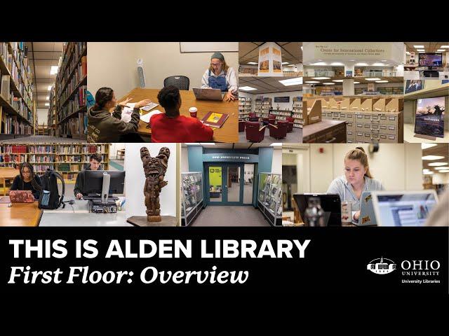 This is Alden Library: The First Floor