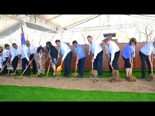 Elder Jeffrey R. Holland Breaks Ground for the Urdaneta Philippines Temple Groundbreaking