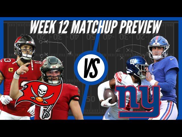 Tampa Bay Buccaneers vs New York Giants | Week 12 Preview