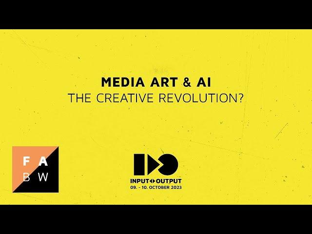 Panel: Media Art & AI: The Creative Revolution?