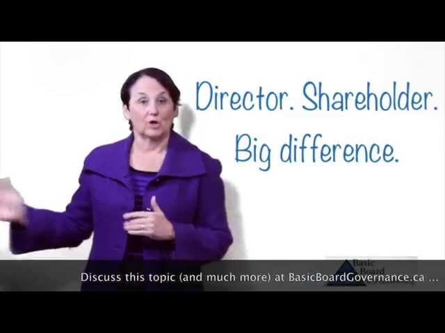 Director/Shareholder-Big Difference