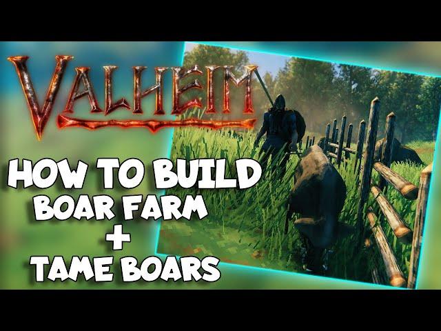 How To Build - Valheim | Boar Farm + Tame Boar