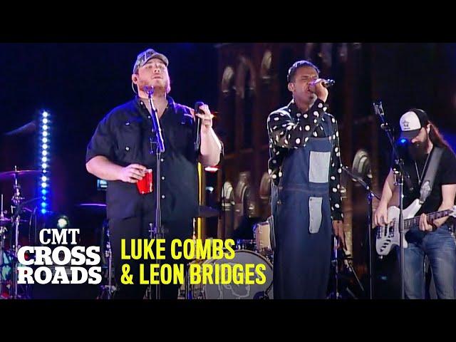 Luke Combs & Leon Bridges Perform “Beautiful Crazy" | CMT Crossroads