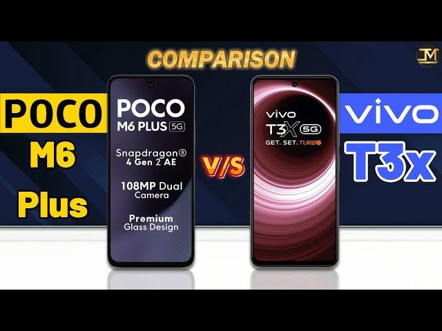 POCO M6 Plus vs Vivo T3x : Which Phone is Best