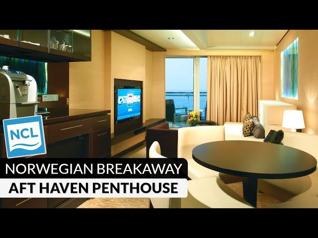 NCL Breakaway | Haven Aft-Facing Penthouse Tour & Review 4K | Norwegian Cruise Lines