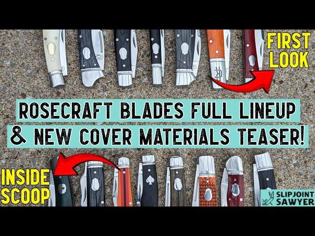 RoseCraft Blades Full Traditional Lineup & New Cover Materials Revealed\Teaser @RoseCraftBlades