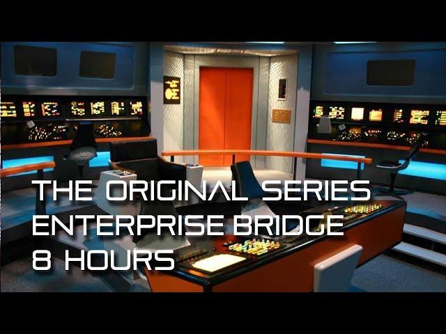  Star Trek: TOS Enterprise Bridge Background Ambience *8 Hours*  w/ quiet conversations, calming