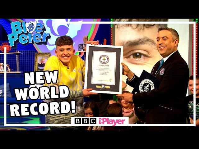 ADAM BEALES Breaks a WORLD RECORD! | Book Dominoes! | Blue Peter