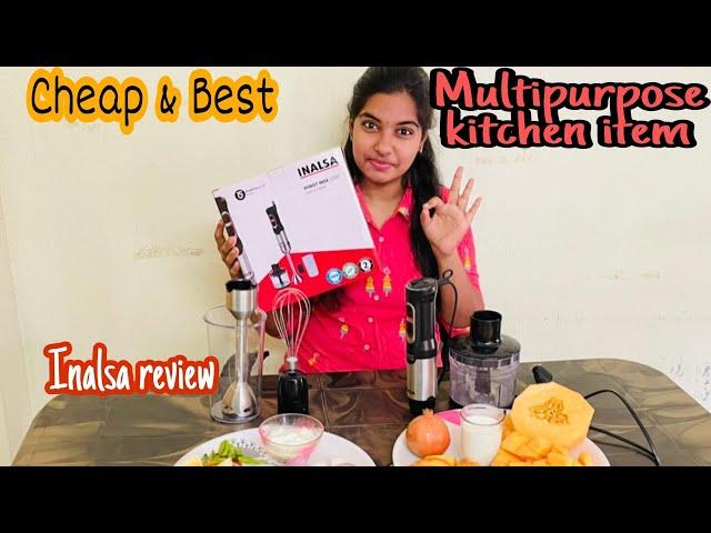 Cheap and Best kitchen Hand Blender ||Honest review and unboxing|| Inalsa Robot Inox1000 handblender