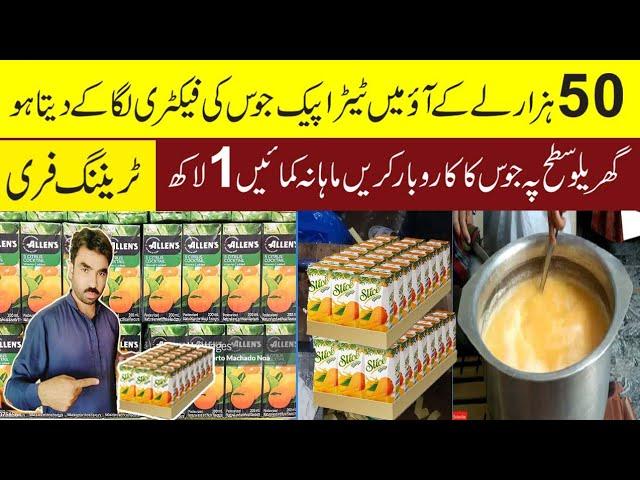 juice making commerical recipe business ideas 2024 | tetra pack juice business