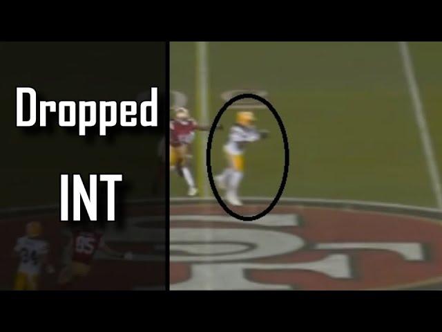 Darnell Savage Jr. drops an INT | San Francisco 49ers Vs Green Bay Packers