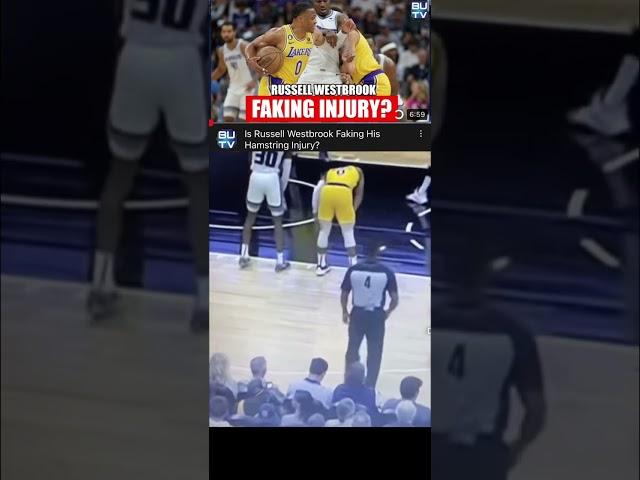 Footage of Russell Westbrook Hamstring Injury (Credit:RPGM GTA)