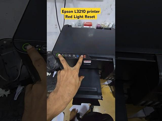 Epson L3210 L3250 All-in One Color printer Red Light Reset Red Light problem