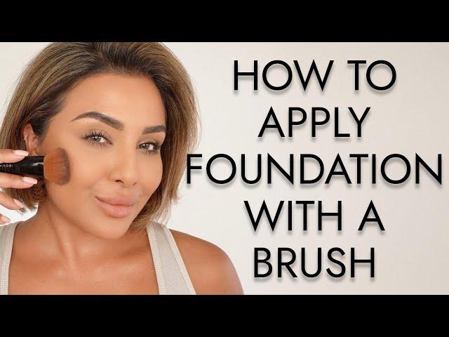 HOW TO APPLY FOUNDATION WITH A BRUSH | NINA UBHI