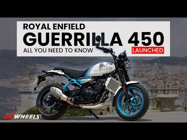 Royal Enfield Guerrilla 450 Launched at ₹ 2.39L | Specs, Features, Price & More | ZigFF