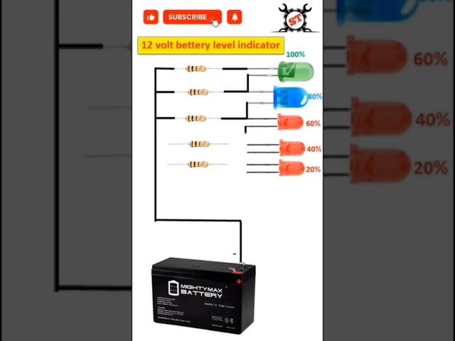 12v battery level indicator|| Saurabh technical|| #viral #trending #shorts #short #changeoverswitch