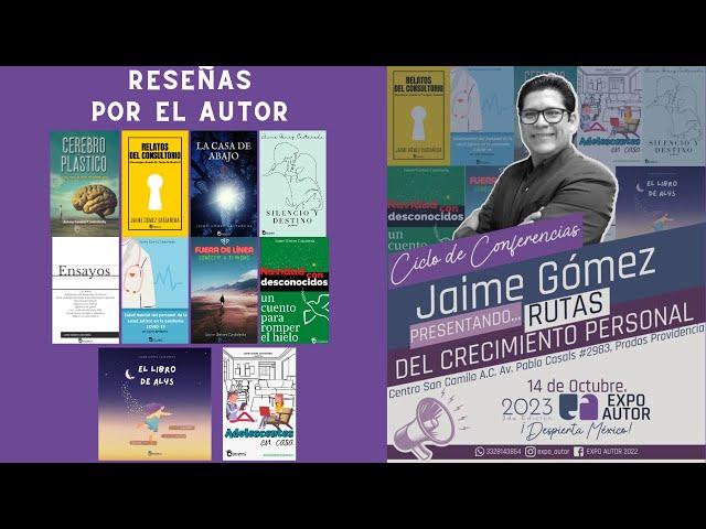 Jaime Gómez escritor en Expo Autor 2023