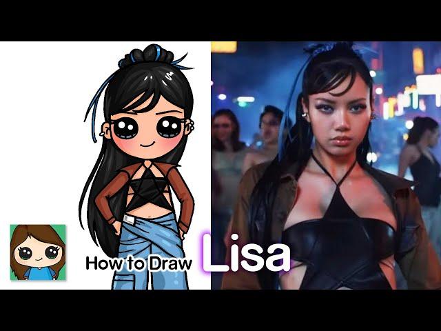 How to Draw Lisa BlackPink | Rockstar