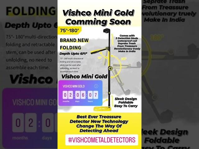 Vishco Mini Gold Gold Detector Metal Detector Comming Soon