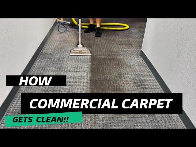 Cleaning 25,000 sq feet of dirty commercial carpet with ease! How we do it!?