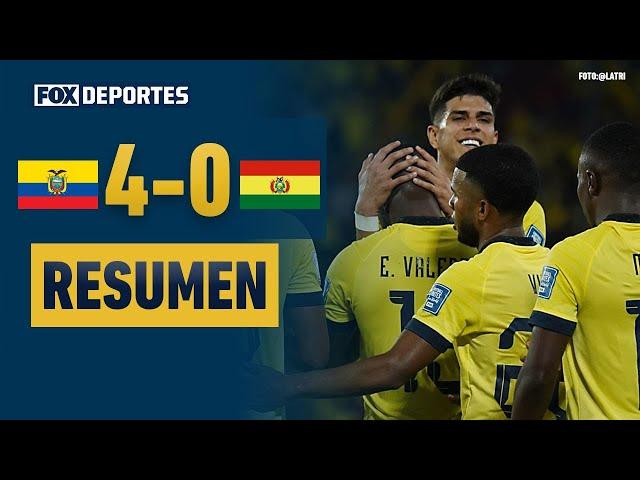 ️ ¡VICTORIA CONTUNDENTE DE ECUADOR! | Ecuador 4-0 Bolivia | #SAWCQ | HIGHLIGHTS