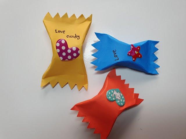 Make Your Own Paper Candy Packet For Gift