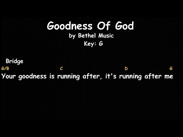 Goodness of God || Bethel Music || Lyrics And Chords || Female Key
