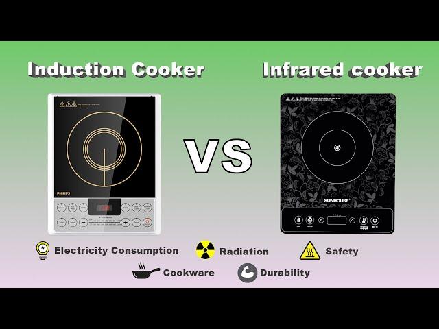 Induction vs Infrared cooker | Difference between Infrared and Induction cooker in detail.