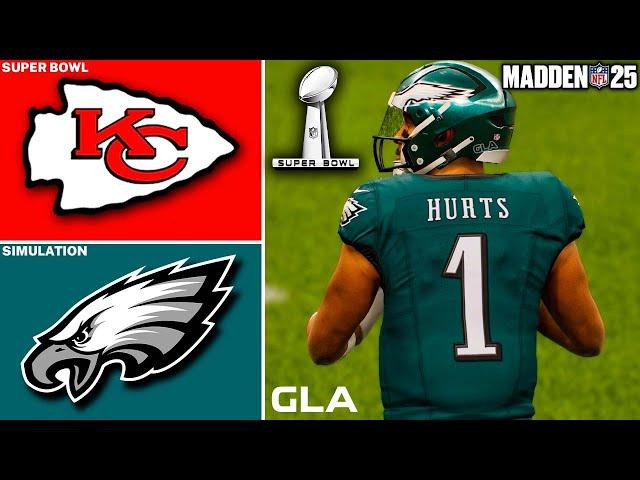 Eagles vs. Chiefs | Super Bowl Simulation | Madden 25 Gameplay