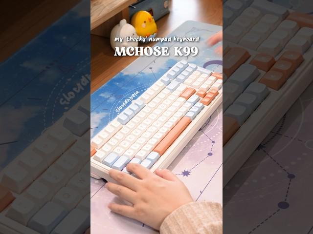 the thockiest numpad keyboard  | MCHOSE K99 #typing #asmr