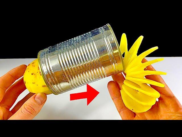 How To Make A Spiral Potato Cutter - DIY Spring Potato Machine