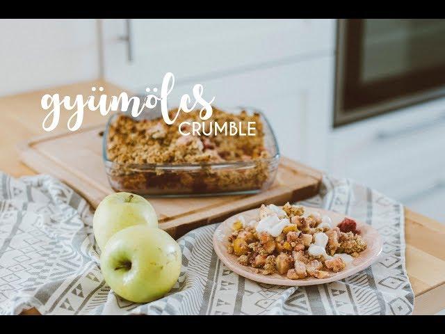 Almás-málnás vegán crumble | Yama Kitchen