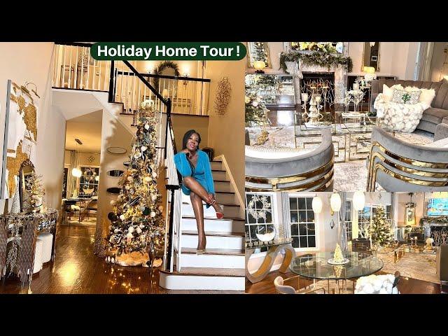 2022 CHRISTMAS HOME TOUR!!  | FULL HOUSE TOUR | GLAM HOME DECORATING IDEAS FOR CHRISTMAS