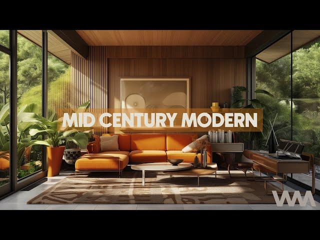 Mid Century Modern Living Room Design Ideas