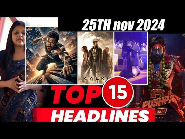 Top 15 Big News of Bollywood | 25th NOVEMBER  2024 | Salman Khan , Ramayana, Sunny Deol, Amir Khan