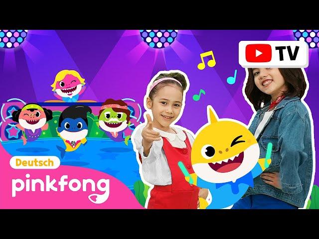 8-Bit Baby-Hai | Baby Shark Dance Deutsch | Tanzen und Bewegen | Pinkfong, Baby Hai! Kinderlieder