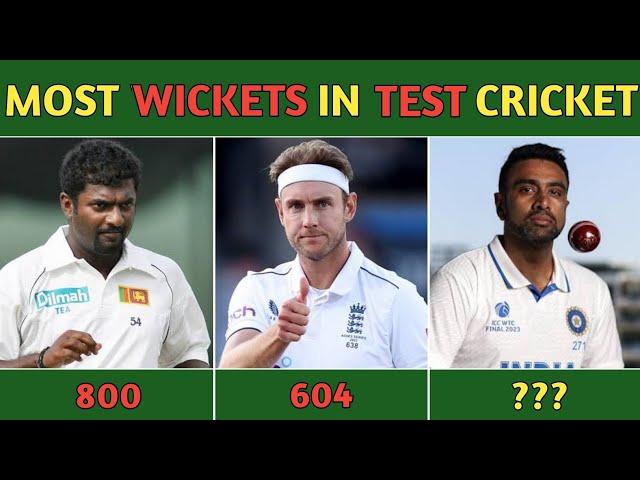 Most Wickets In Test Cricket History (1909-2023)