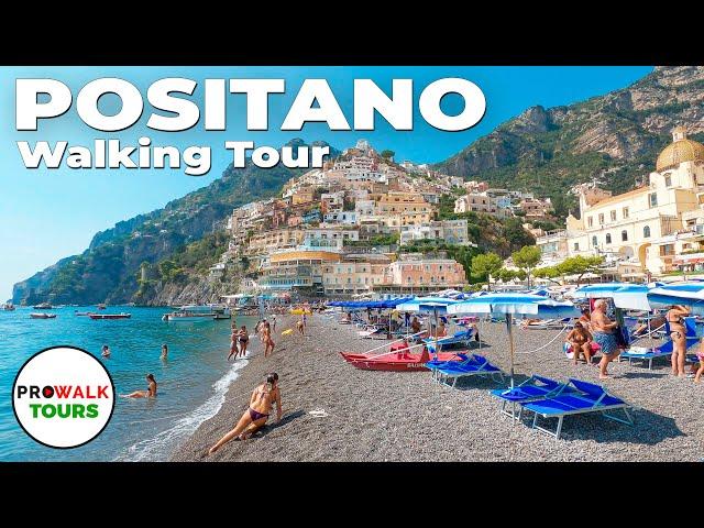 Positano, Italy - The Amalfi Coast Walking Tour - 4K with Captions!