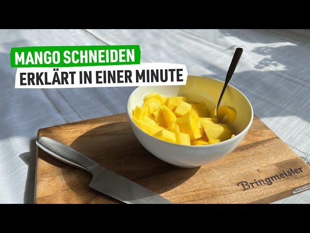 Mango richtig schneiden  Die beste und einfachste Methode - erklärt in 1 Minute