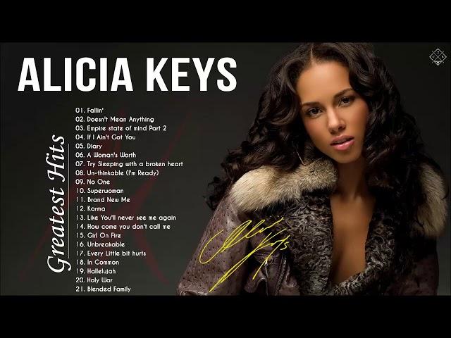Alicia Keys Greatest Hits || Top 20 Alicia Keys Best Songs Playlist 2020